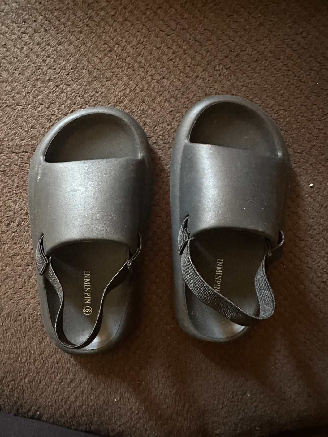 Sandals Black worn once - size Shoes-toddler 6
