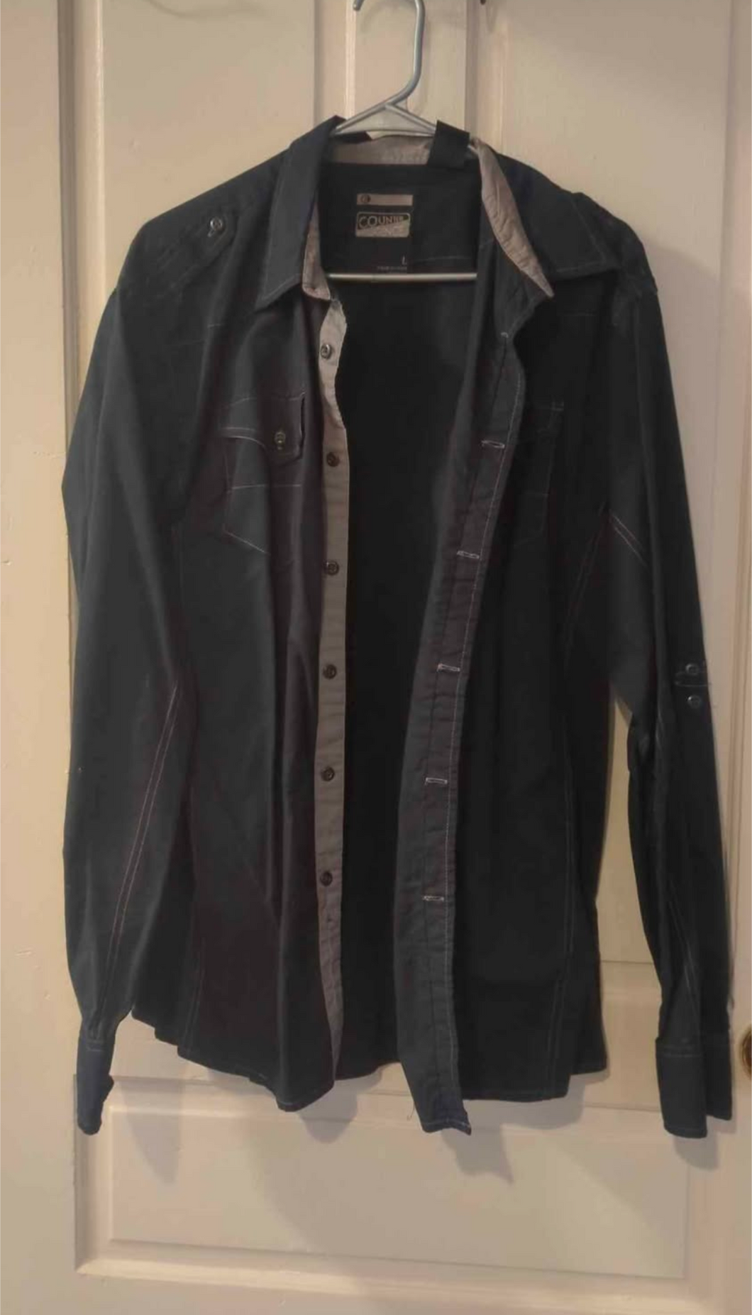 Black dress shirt Counter Intelligence - size Mens L