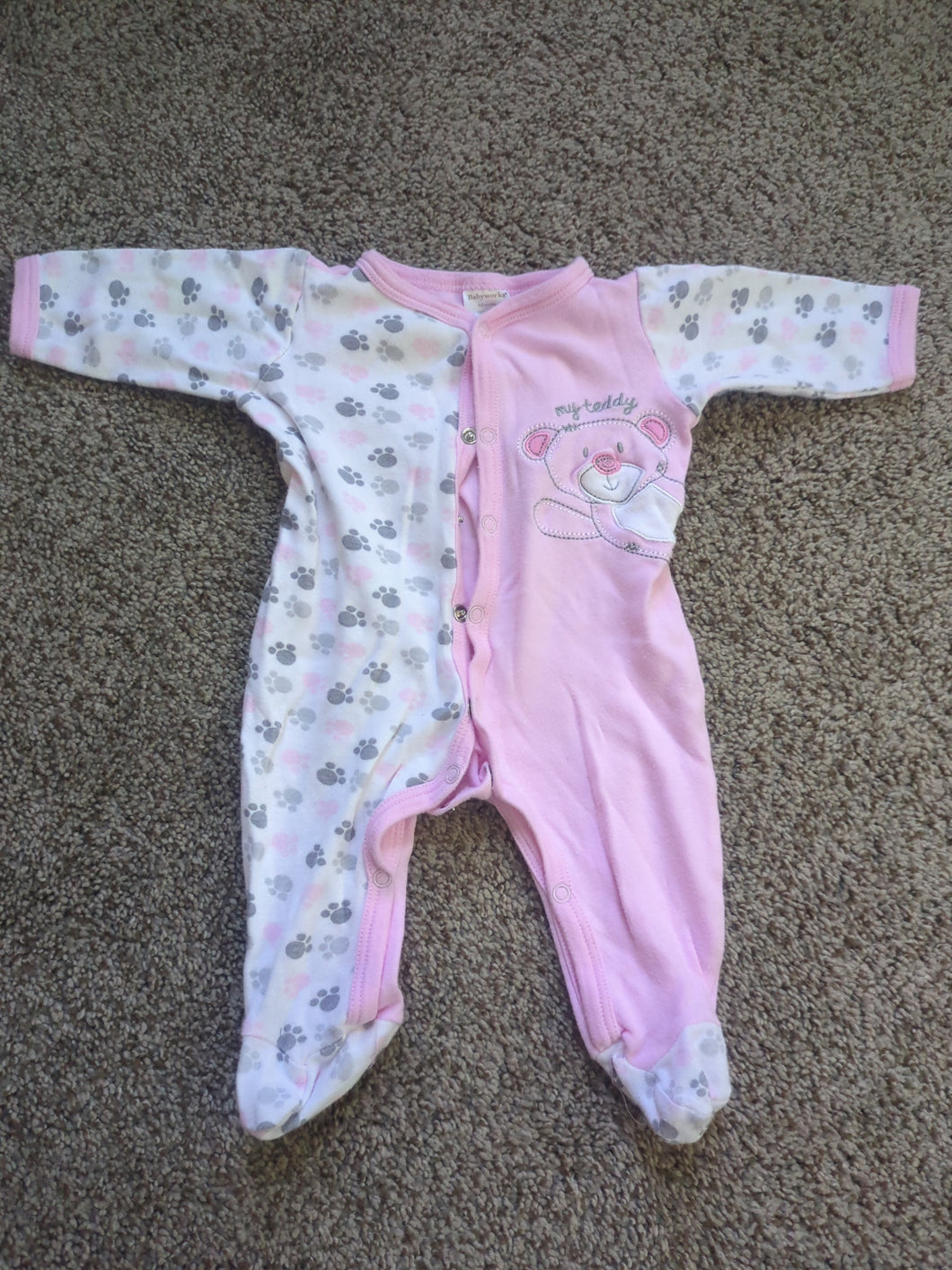 Pjs paw prints - size 0-3 Months