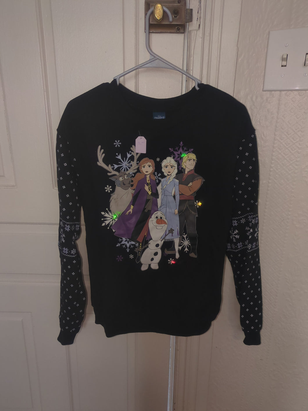 Christmas sweater frozen Light up - size Women S (4-6)