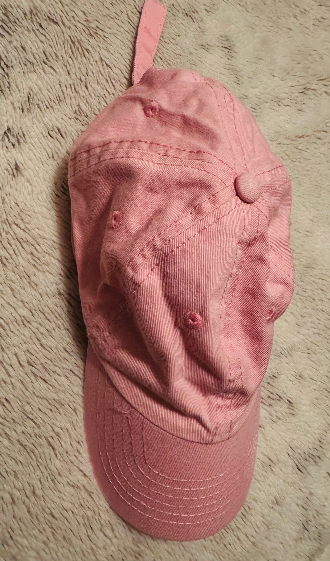 Toddler girl pink ball Cap 2T