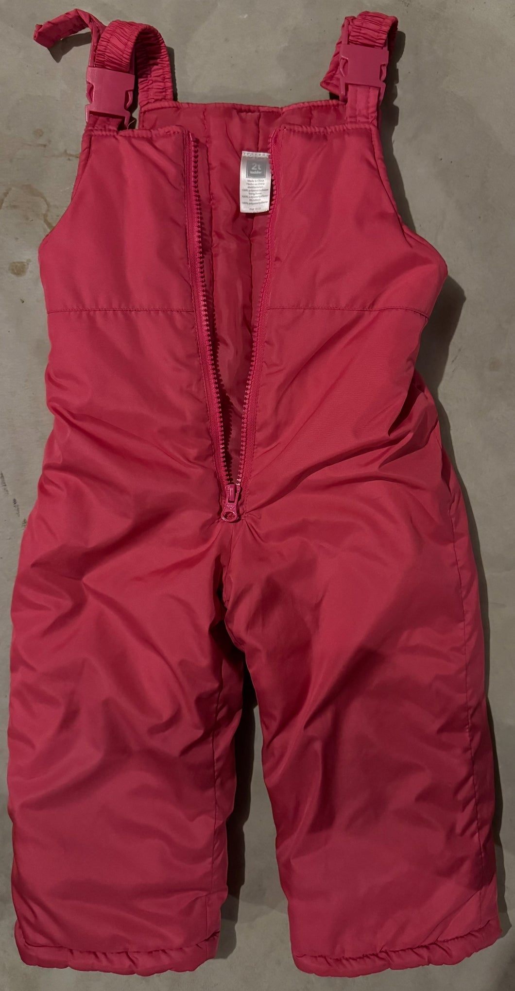 Pink 2T snow bib - size 2T